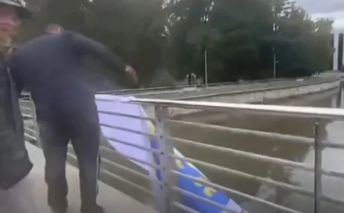 U Kiseljaku strgnuta zastava s ljiljanima