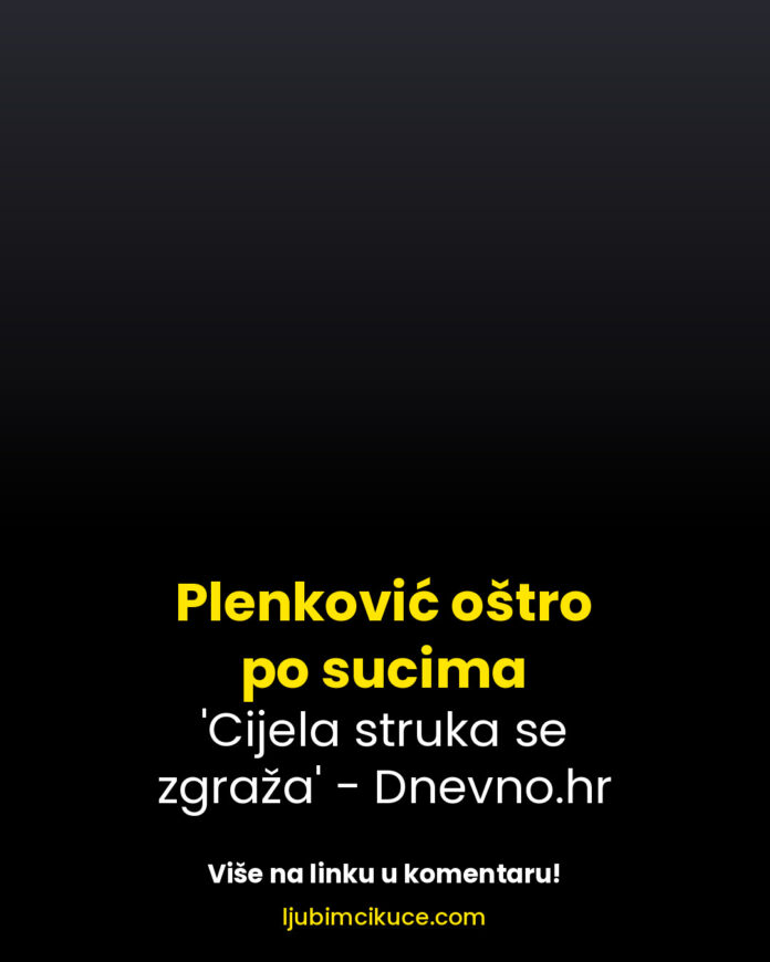 Plenković oštro po sucima